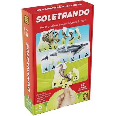 Imagem de Jogo educativo de montar soletrando 1690 grow novo, Unica