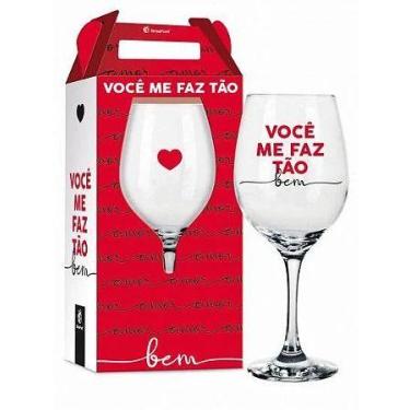 Imagem de Taça de Vidro Você Me Faz Tão Bem - Sem Marca