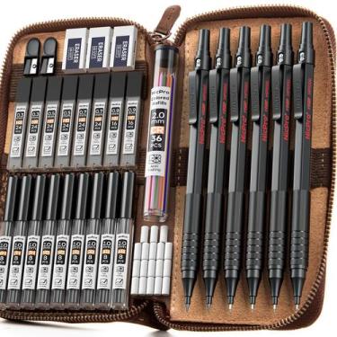 Imagem de Kit de Lapiseiras Mecânicas Nicpro 33 Peças Preto em Metal com Estojo
