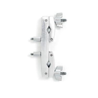 Imagem de Clamp Duplo para Bateria SC-4425G com Ângulo Ajustável e Duas Vias Cromado Gibraltar