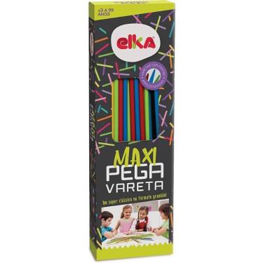 Imagem de Jogo de Mesa Pega Varetas com 32 Varetas Coloridas Desenvolve Coordenação Motora Elka