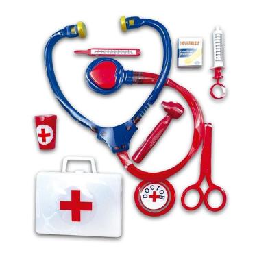 Imagem de Kit Médico Infantil Doctor Set 9 Peças Estimula Criatividade e Aprendizado Pica Pau Brinquedos