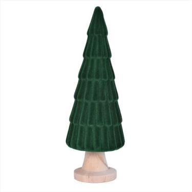 Imagem de Mini Arvore De Natal Enfeite Vila Natalina Ceramica Vd 25Cm - Grillo