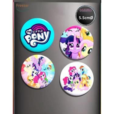 Imagem de Botton GEDUMIX My Little Pony Mlp Aesthetic 1.0 - 4 Peças, Ímã 5.5cmØ 