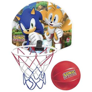 Imagem de Tabela e Cesta de Basquete infantil com bola Sonic The Hedgehog SEGA 2