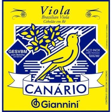 Imagem de Encordoamento Para Viola GESVBM Aço Com Bolinha Gianinni - GIANNINI