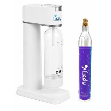 Imagem de Máquina Para Fazer Água Com Gás Gaseificar Água Fizzly Easy, Branco