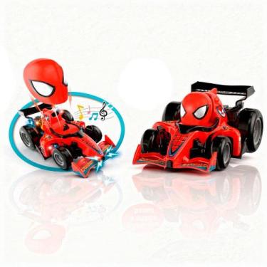 Imagem de Carrinho de Controle Remoto com Luzes e Sons - Vermelha - IMPORTUDO