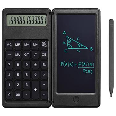 Imagem de Calculadora dobrável, 12 dígitos '' LCD Writing Tablet Notepad para Home School Crianças Engenharia Calculadoras básicas
