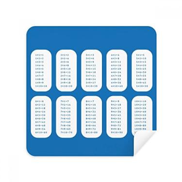 Imagem de Multiplication Table Number Study Matemática Óculos Pano Pano Limpador de Tela Tecido Camurça Pacote com 2