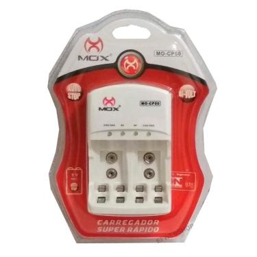 Imagem de Carregador De Pilhas Aa Aaa 9V Mox Bivolt Cp50