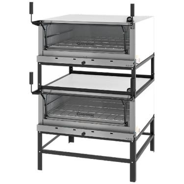 Imagem de Forno Lastro a Gás 95cm Duplo Gastromaq Epóxi FLGD950PGG2