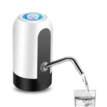Imagem de Bomba Eletrica USB Garrafao Galao Agua Bateria Recarregavel Cozinha Automatico