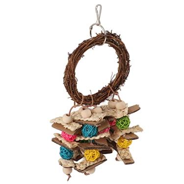 Imagem de GLOGLOW Brinquedos de mastigar versáteis, fáceis de instalar, cascas de milho penduradas aliviam a ansiedade