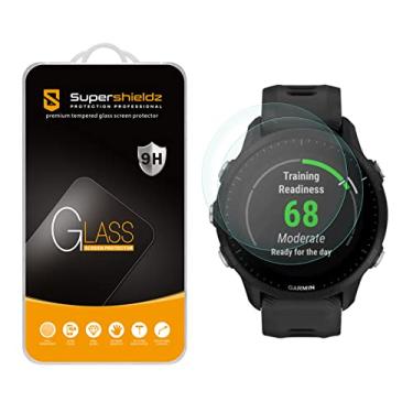 Imagem de Película de vidro temperado solar Supershieldz projetada para Garmin Forerunner 955/955, antiarranhões, sem bolhas