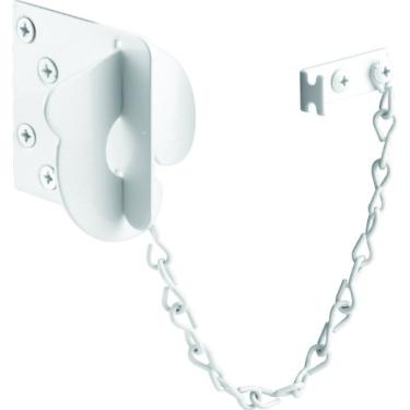 Imagem de Defender Security Placa de bloqueio, 7,62 cm x 7,62 cm, aço calibre 11, revestimento de pó branco, pacote com 1