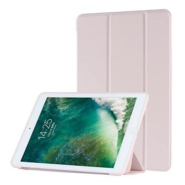 Imagem de Capa protetora inteligente com suporte ultrafino para iPad Pro12.9 Pro11 Pro10.5 Pro9.7 iPad 10.9 Ipad Mini 1 2 3 4 5 6 Ipad 5 6 6 iPad 5 6 (iPad Mini 1/2/3/4/5, Rosa)