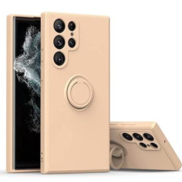 Imagem de Para Samsung S22 Ultra Plus S20 FE Liquid Silicone Ring Holder Case Soft Cover For Samsung A52 A72 A22 A32 A51 A71 A12 Case, Pink, For Galaxy A22 5G