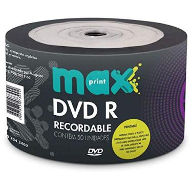 Imagem de MÍDIA DVD-R Printable Gravável MAXPRINT 4.7 GB - 120 MIN - 16X - Bulk c/50 unidades