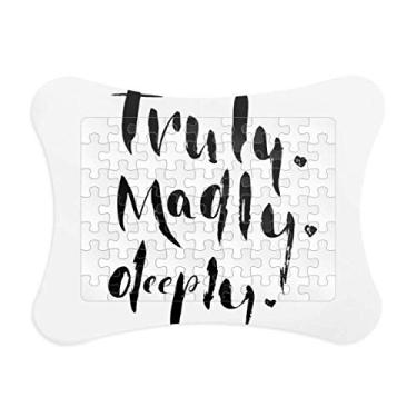 Imagem de Moldura de quebra-cabeça de papel com citação realmente louca, jogo de quebra-cabeça para casa