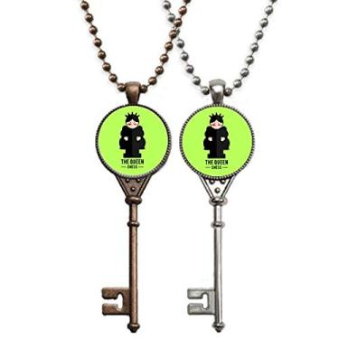 Imagem de OFFbb-USA Colar com pingente de chave imperatriz Kaiserin de animação monarquesa para decoração de casais