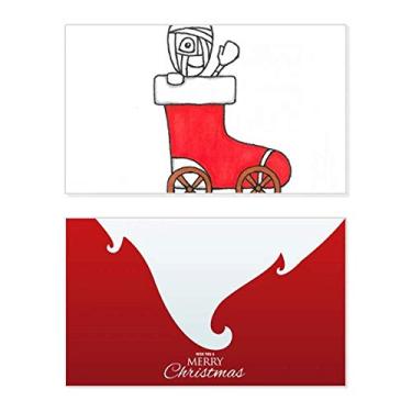 Imagem de Horus Christmas Trenó Folha Flor Feriado Feliz Natal Cartão de Parabéns Mensagem de Letras de Natal