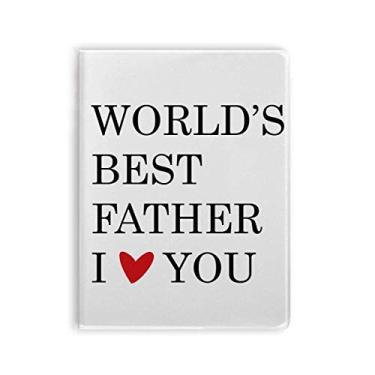 Imagem de Caderno com citações Love You Best Father Dad para festival, capa de chiclete, diário de capa macia