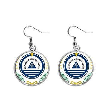 Imagem de Brinco de prata com emblema nacional do Cabo Verde