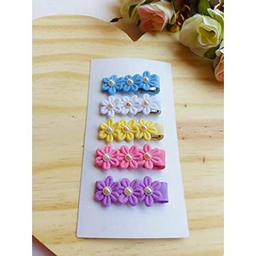 Imagem de Kit 5 Mini Laços para Cabelo Infantil Menina Lacinho LA0022