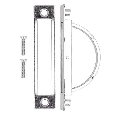 Imagem de Naroote Conjunto de alça, peças de alça de tração rotativas 180° embutidas para gavetas de tapetes de tatame, estantes, armários de cozinha, armários de vinho