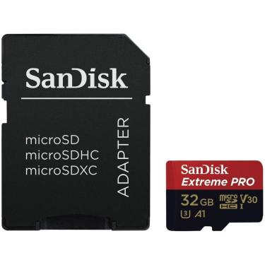 Imagem de Cartão microSDHC Sandisk uhs-i Extreme pro 32GB - 100MB/s (com adaptador sd)