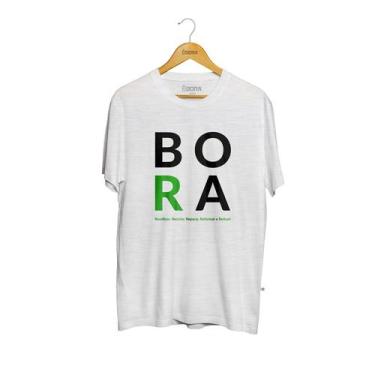 Imagem de Camiseta Eco Bora 5Rs Branca Masculina - Use Bora