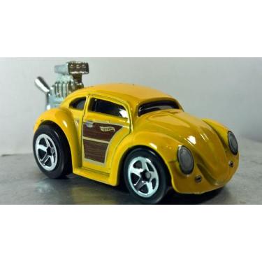 Imagem de Carrinho Miniatura Coleção 1/64 Volkswagen Beetle Turbo Borracha Frete