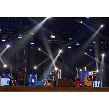 Imagem de Banda de fundo de palco Yeele 25,4 x 18,4 cm, lanterna noturna, show de rock guitarra cantando, barra de desempenho, fotografia de fundo, retrato de adulto, cabine de foto, sessão de fotos, vídeo, vinil, papel de parede, fotografia, estúdio, adereços