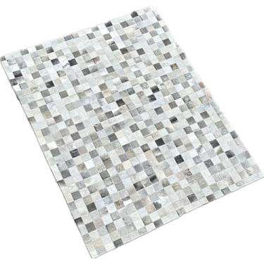 Imagem de Tapete para Sala de Couro 1,50 x 2,00m Cinza (cinza mesclado)