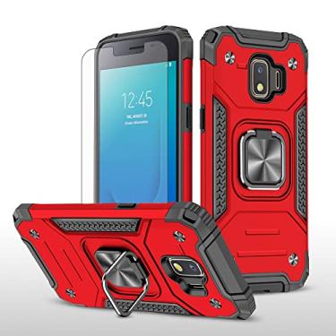 Imagem de Asuwish Capa de telefone para Samsung Galaxy J2 Pure J2 Core 2018 2020 J 2 Dash 2J Shine 2019 com protetor de tela e suporte de celular fino J2Core J2Dash J2Pure J2Shine SM-J260A J260A Mulheres Homens