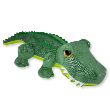 Imagem de Jacaré/Crocodilo de Pelúcia Fizzy Toys FG9049 Verde Escuro Joca