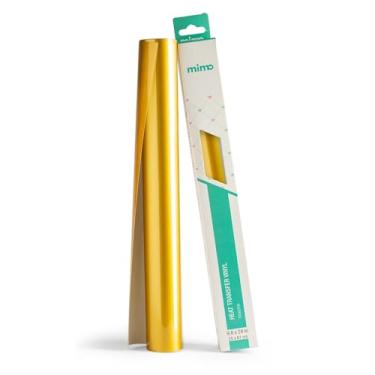 Imagem de Mimo Transfer Ouro - 25 x 61 cm- 1 Unid - Ideal para Criar Estampas Personalizadas - Fixação Permanente - Lavável - Qualidade Profissional e Ótima Aderência