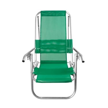 Imagem de CADEIRA DE PRAIA DEITAR REFORÇADA 140KG (VERDE BANDEIRA)