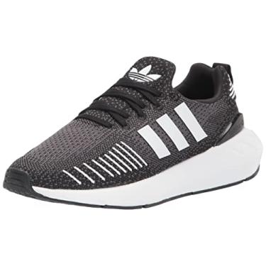 Imagem de adidas Tênis feminino Swift Run 22, Preto/branco/cinza, 38