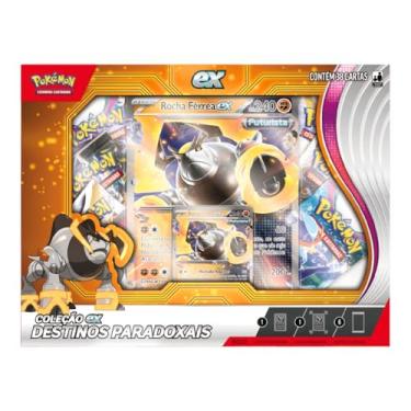 Imagem de Cartas de Pokémon Box Destinos Paradoxais Com 38 Cards Copag (Rocha Férrea)