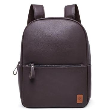 Imagem de Muchila Em Couro Alça Regulável Elegante - Adápti , Café