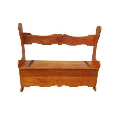 Imagem de Banco Baú Rústico Martine em Madeira de Demolição - Cód 2093 - Barroca