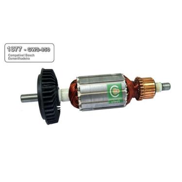 Imagem de Induzido compatível Bosch 1377 - GWS 850 - Esmerilhadeira - Eixo: 150 