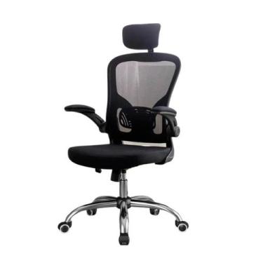 Imagem de Cadeira De Escritório Ergonômica Regulável Giratória Brin7