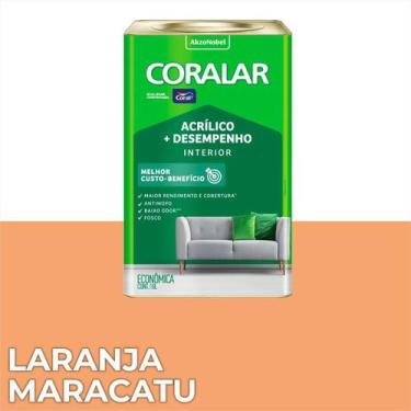Imagem de Tinta Látex Coralar Anti Mofo Parede 18 Litros, Laranja maracatu