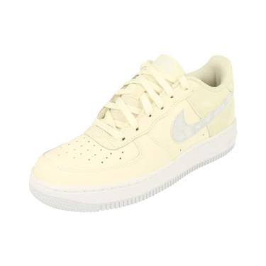 Imagem de Nike Tênis infantil Air Force 1 (CT3839-109, branco/obsidiana escura/rosa intenso), Ale Ivory/Sea Glass/Branco/Cinza futebol americano, 6.5 Big Kid
