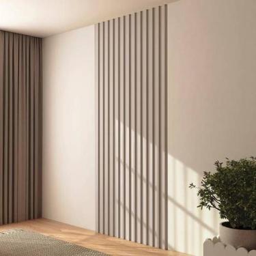 Imagem de Painel Decorativo Ripado MDF em Barra 89,5x250cm (2,24m²) PA74 Dalla C