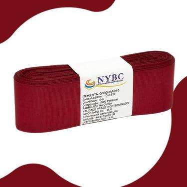 Imagem de Fita Para Laço De Gorgurão Bordo - 22mm C/10 Metros - Nybc
