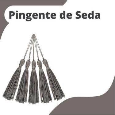 Imagem de Pingente De Seda Tassel - Cinza Escuro - Com 100 Unidades - Nybc